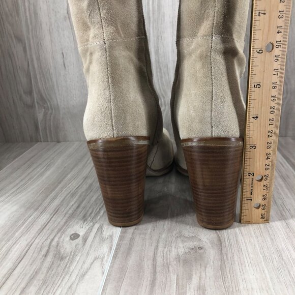 Nine West Boots Womens 7M Light Tan Pull On Knee High Boots - Picture 10 of 15